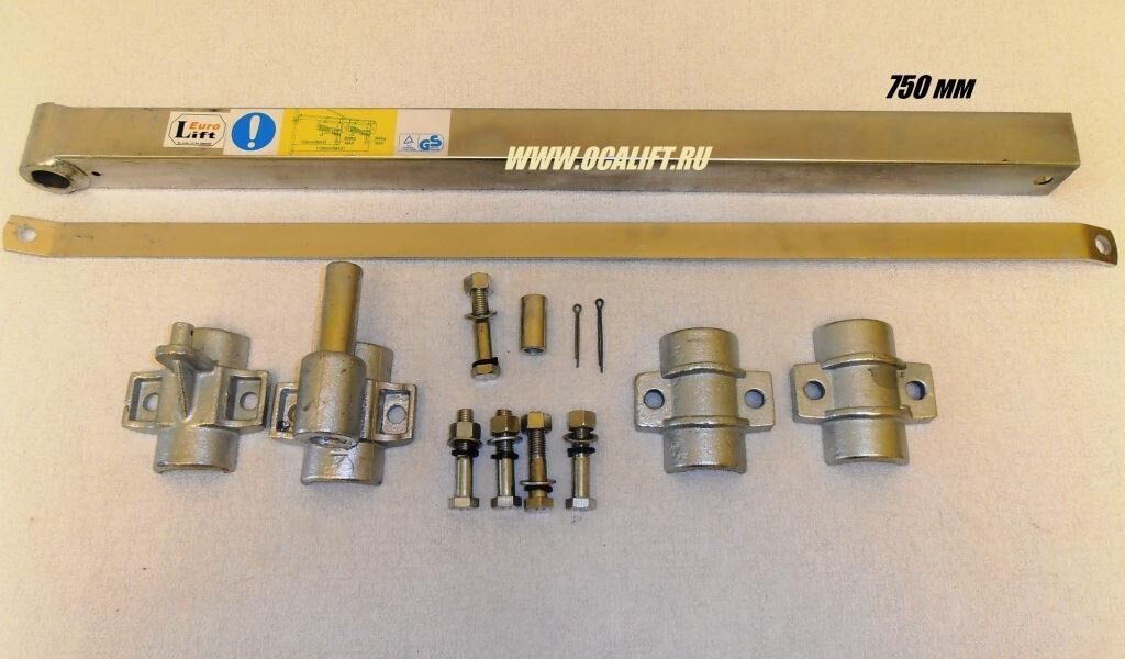 750 мм в м. Консоль для тали HST-1000-750. Поворотная штанга для подвеса мини тали на строительные леса OCALIFT 1004895. Консоль монтажная поворотная для талей ра, стрела 1100мм.